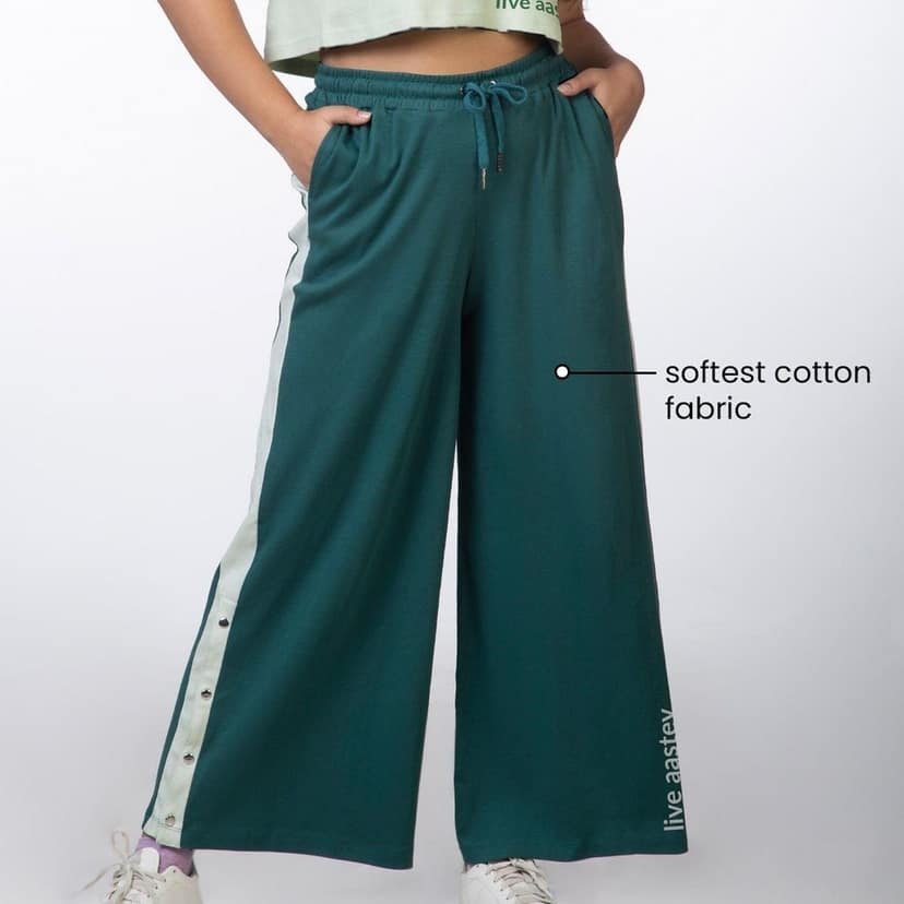 Am-To-Pm Wide Leg Pants - Forest Green view 7