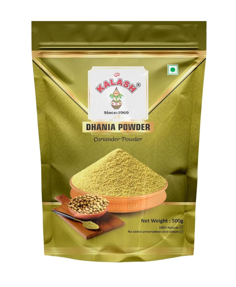Kalash Coriander Powder with Natural oils | Dhania Powder 500gm