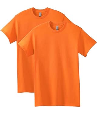 Gildan Men Cotton Blend Regular Fit Solid T-Shirt ( Beige )