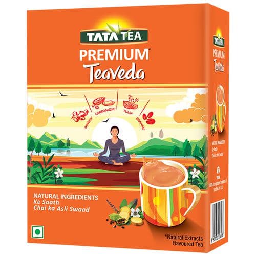 Tata Tea Premium Teaveda Natural Extracts Refreshing Taste Aroma, 500 g Box