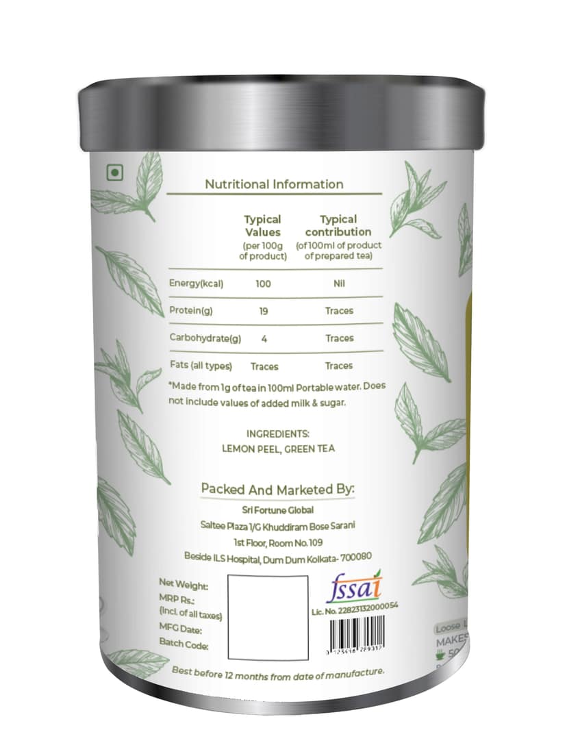 The Three Tattvas Lemon Green Tea 50gms view 2
