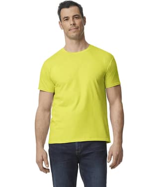 Gildan Cotton Regular Fit Solid Half Sleeves Men's Round T-Shirt - Green ( Pack of 1 )