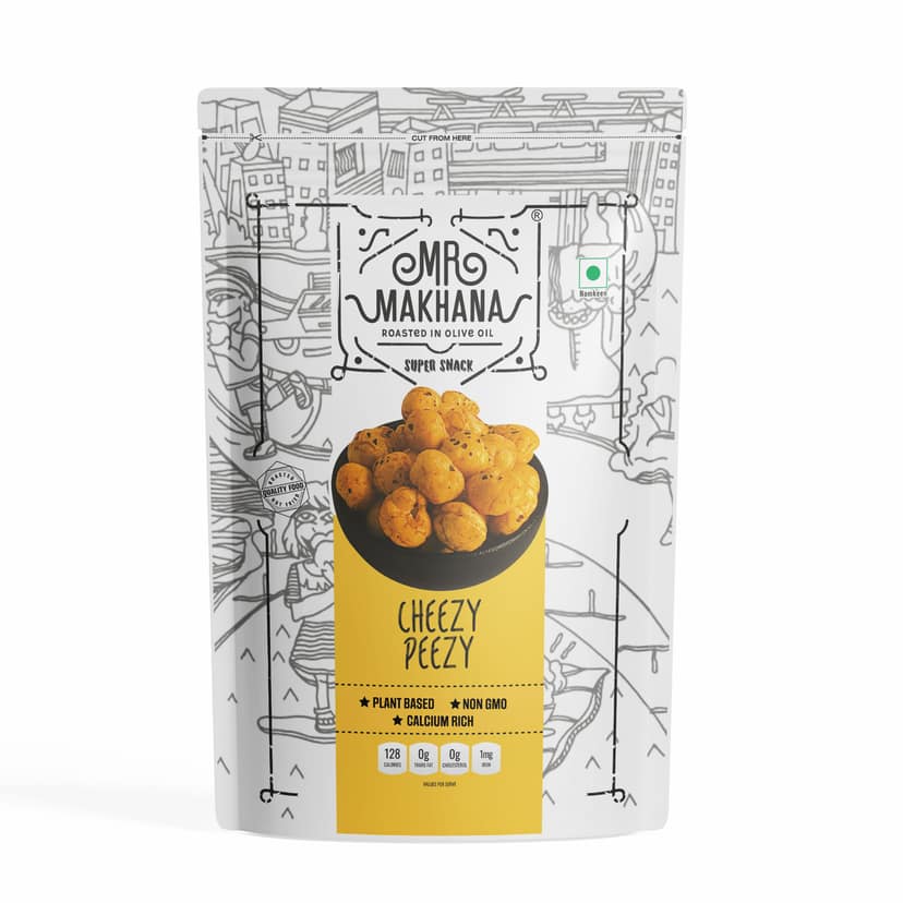 Mr Makhana Cheesy Peezy - 60 gm, Pack of 3