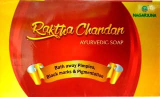 NAGARJUNA Raktha Chandan Ayurvedic Soap, Sandalwood, 75 g, Pack of 12 NAGARJUNA Raktha Chandan Ayurvedic Soap, Sandalwood, 75 g, Pack of 12 - COLOR / 75 g (Pack of 12)