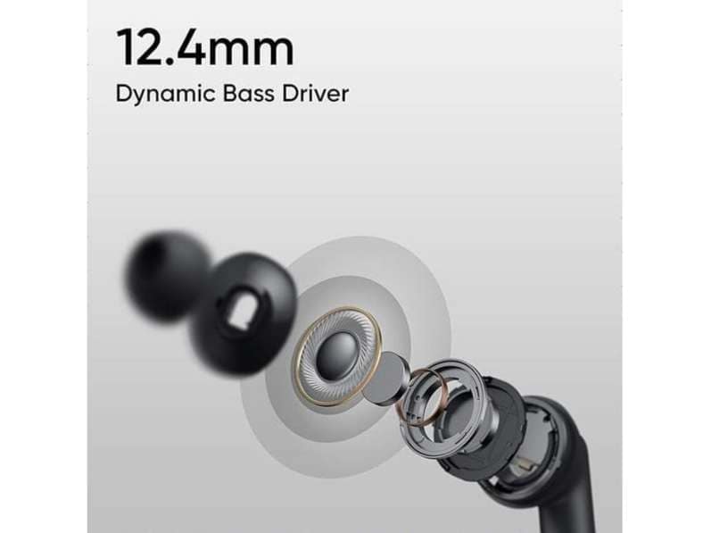 Realme Buds T310 with 12.4mm Driver, 46dB ANC, Spatial Audio and upto 40 hours Playback Bluetooth True Wireless - Monet Purple view 4