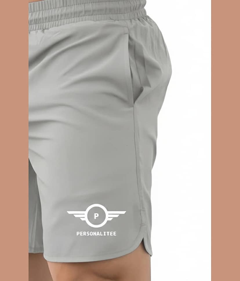 PERSONALITEE Blue Polyester Lycra Men's Gym Shorts ( Pack of 1 ) view 2