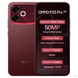 OPPO f33 pro 5G (Passion Red, 8GB RAM, 128GB Storage)