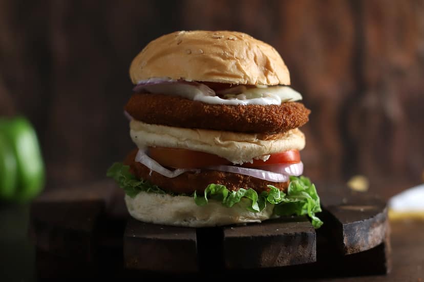Chef's special chicken jumbo burger