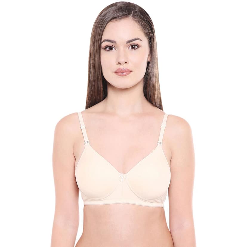 Bodycare Cotton Spandex Lightly Padded Non wired Seamless cup bra-Pack of 3 view 2