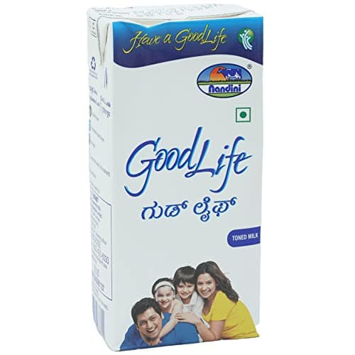 Nandini GoodLife Toned Milk - 500 ml (Tetra Pak)