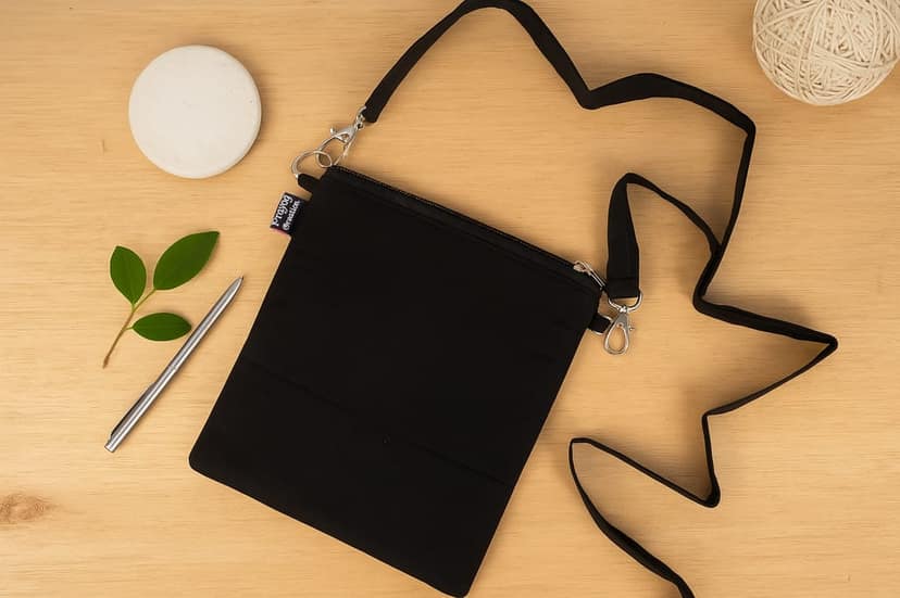 Hand-Painted Sling Bag – Traditional Art Motif