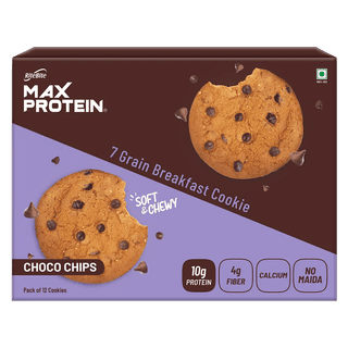 RiteBite Max Protein Cookies Choco Chips (Pack of 12), 660 g