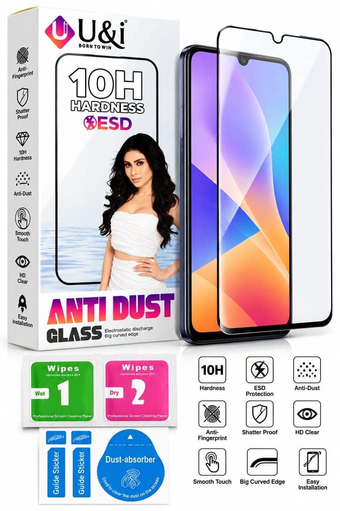 U&i 10H Hardness Anti Dust Tempered Glass for Samsung A20/A30/A50/M31 view 4