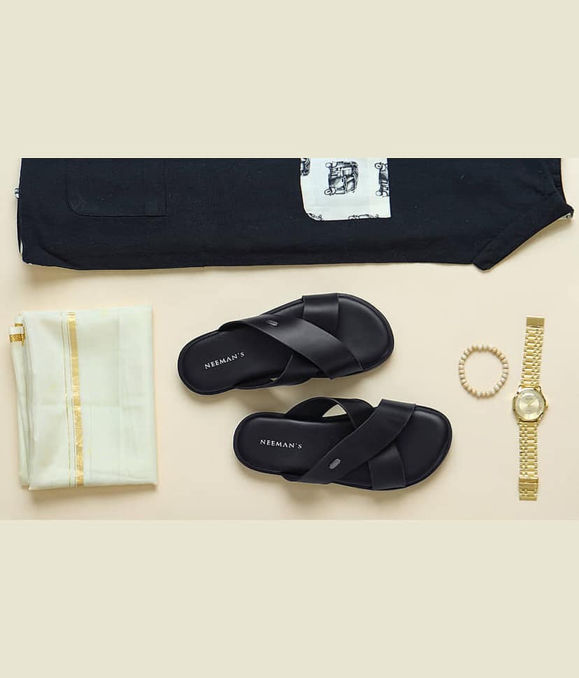 Neemans The Minimals - Black Men's Sandals