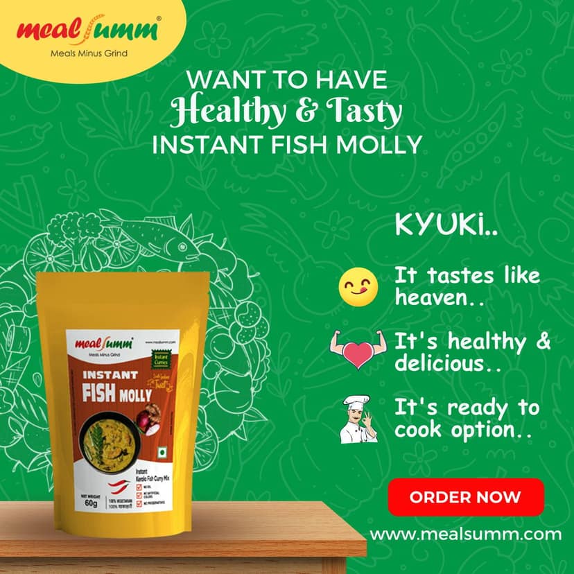 "Instant Fish Molly (Kerala Fish Curry Mix - Pack of 4 ) - 60g each" view 3