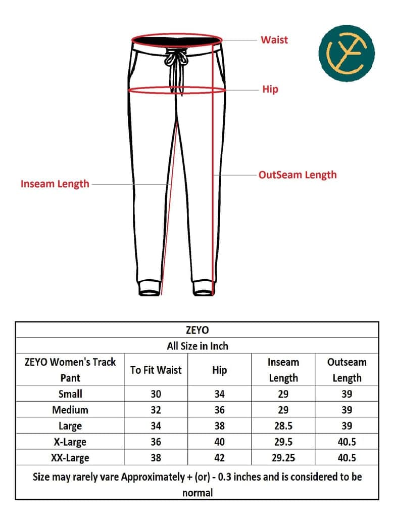 ZEYO Women's Joggers Tringle Printed Blue Regular Fit Track Pant view 6