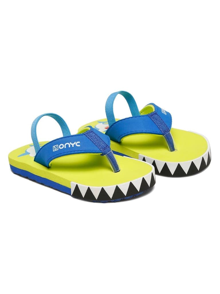 Premium Shark Flip-flops With Adjustable BackSupport - Neon Green (Unisex) view 3