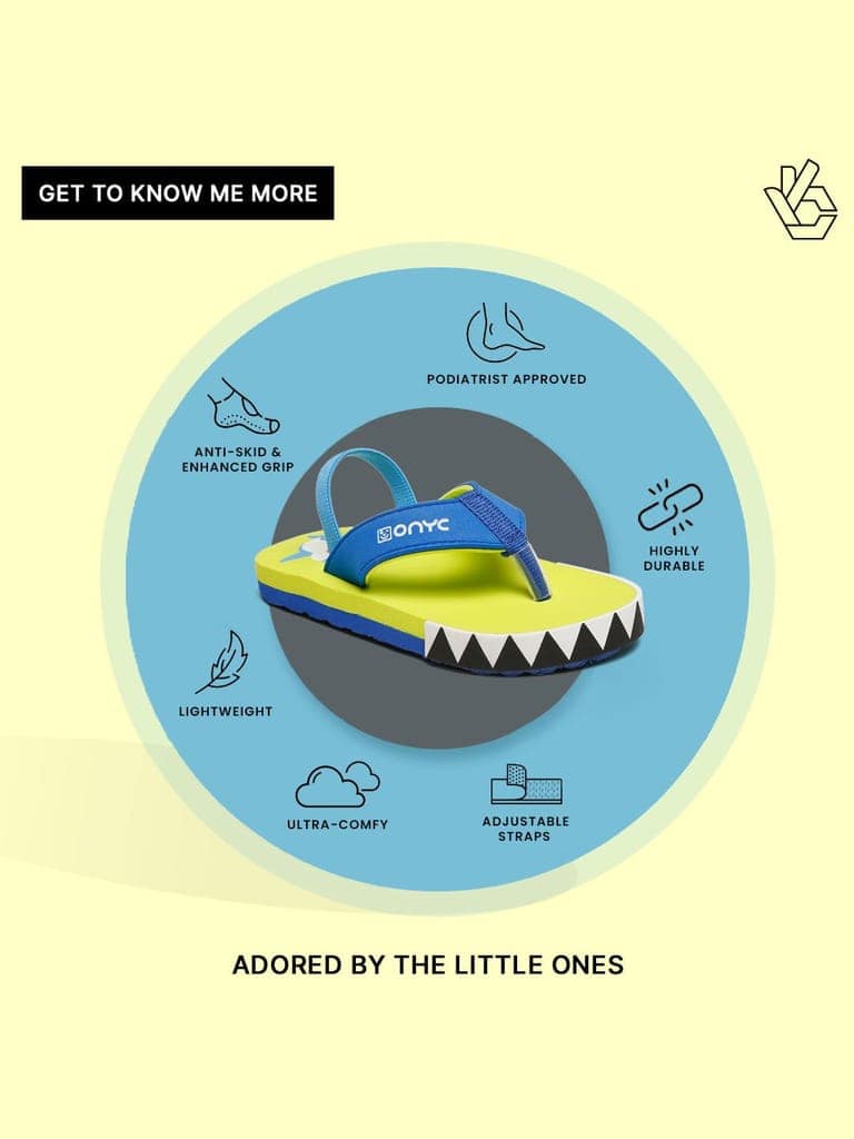Premium Shark Flip-flops With Adjustable BackSupport - Neon Green (Unisex) view 9