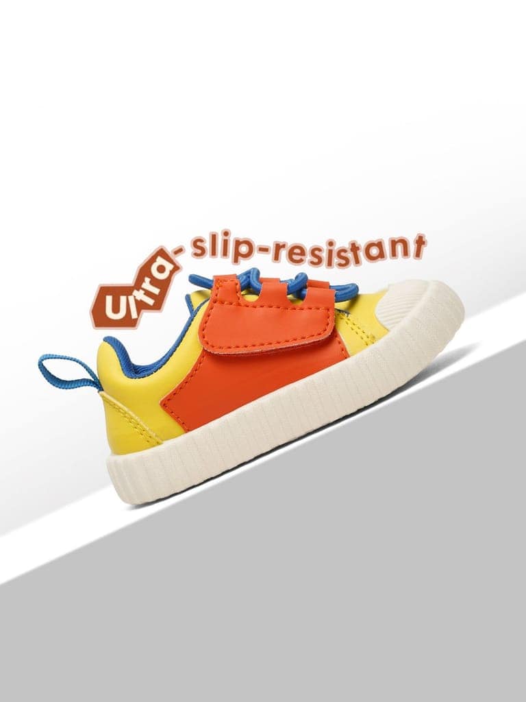 POCO Toddlers' Comfortable & LightWeight Lace-Free Sneakers - Yellow (Boys) view 7