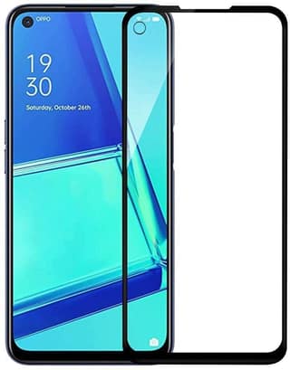 PLUGTECH Advanced Tempered Glass With Anti-Explosion 9H Hardness Edge-To-Edge Coverage Screen Guard for OPPO F19