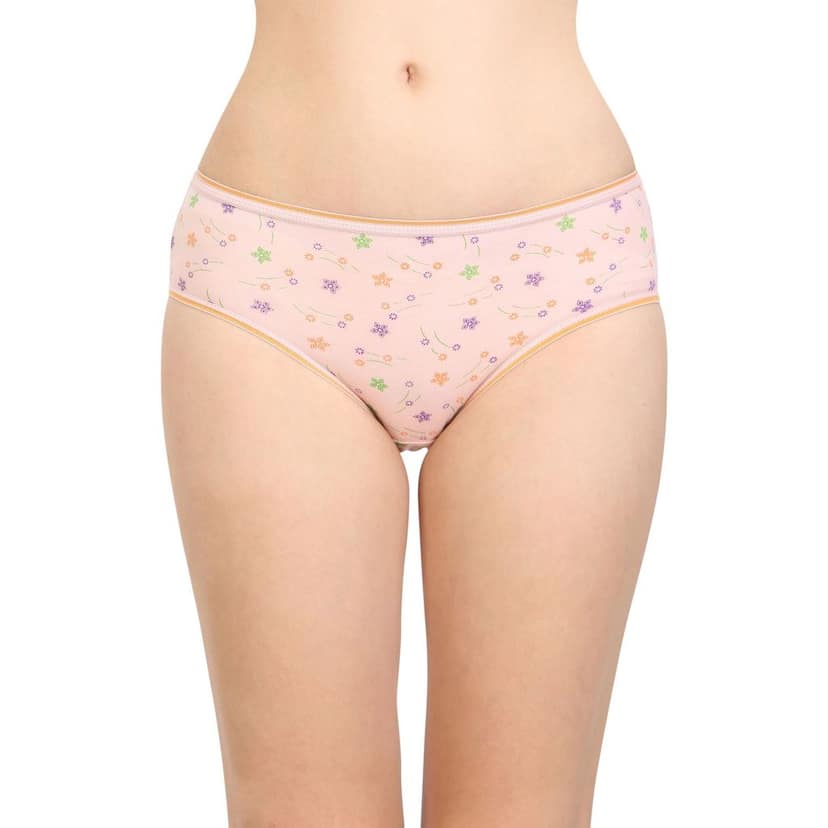 Bodycare women's combed cotton assorted Hipster Panty Pack of 6 ( E300D ) view 3