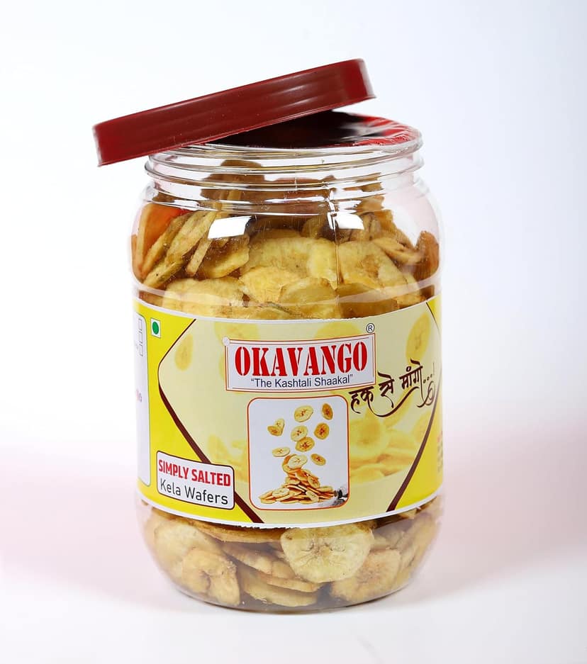 Okavango Simply Salted Banana Chips, 300g, Pack of 12 view 2