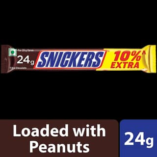 Snickers Peanut Filled Chocolate Bar, 22 G Pouch