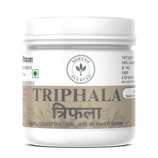 SORYAH AYURVED Triphala: Natural Digestive Support for Gas & Constipation Relief