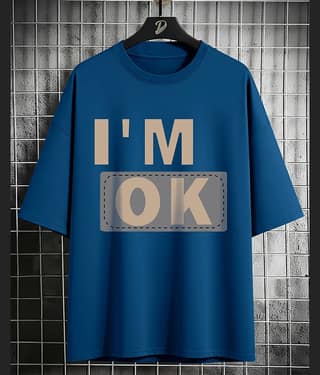 AUSK Men Cotton Blend Oversized Fit Printed T-Shirt ( Grey )