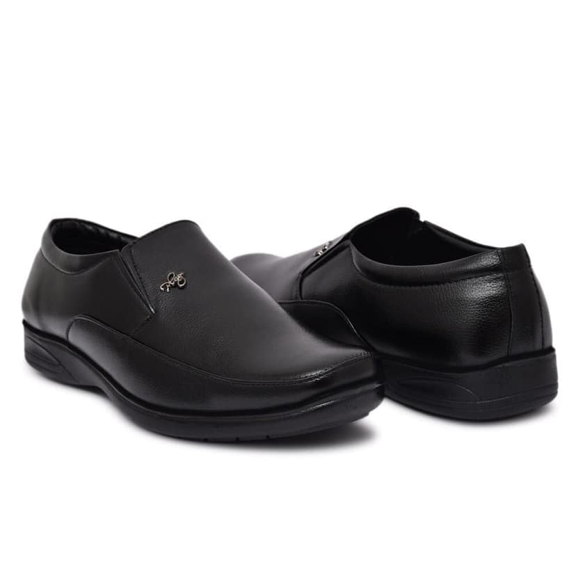 WUGO::Latest Trendy Men Formal Shoes|Black Moccasin Shoes|Office Shoes For Men's & Boys (Free Home Delivery) view 3