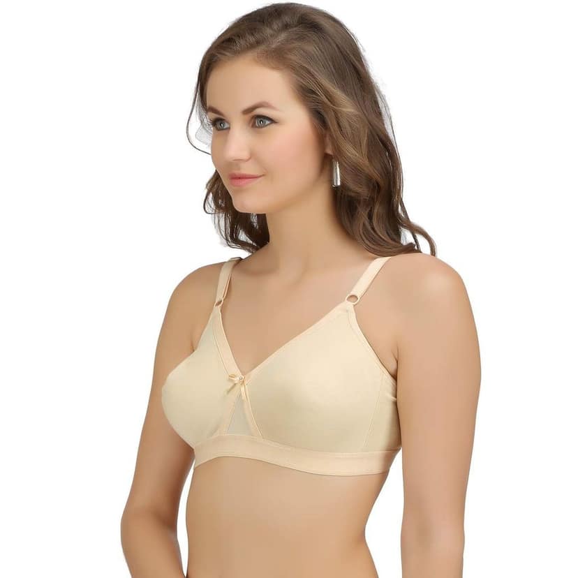 SONA Women's Super-Fit T-Shirt Bra Full Coverage Non Padded Cotton Pack of 2 view 6