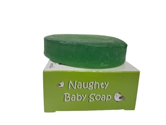naughty baby soft & gentle neem baby soap bar with Badam Oil and Rakhta Chandan. Pack of 3x75 gm view 3