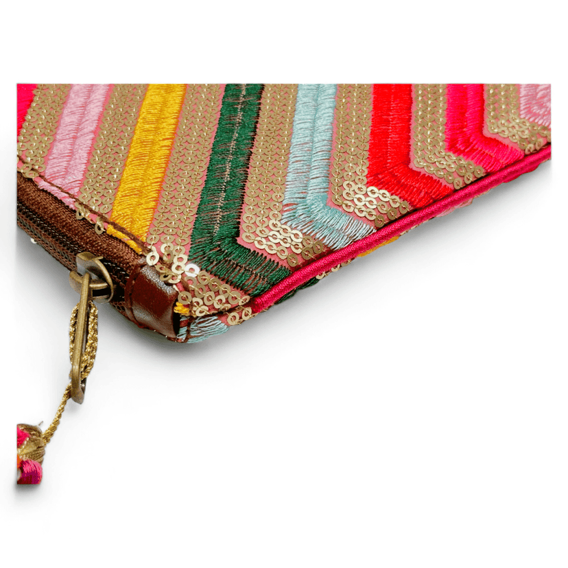 PRASHU Colorful Sequined Pencil Utility Pouch Makeup, Travel, Organizer Pouch Purse For Women & Girls view 8