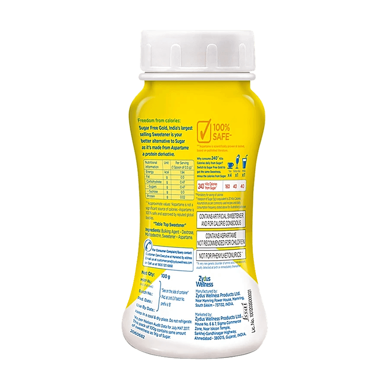Sugar Free Gold Low Calorie Sweetener, 100 G Jar view 2