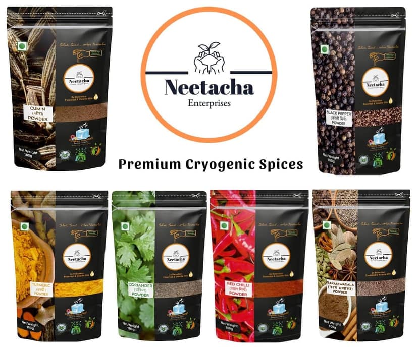 NEETACHA ENTERPRISES LLP Premium Cryogenic Coriander (Dhaniya) Powder I 100g I @ 35% reduced consumption I Rich in Aroma & Taste | No Artificial flavors or Coloring view 7
