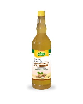 Natureu Wood Pressed Groundnut Oil - 1L, Antioxidant Rich, Transfat Free, 100% Natural