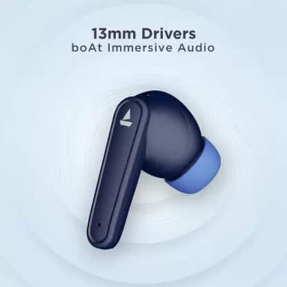boAt Airdopes 115 | Earbuds with 13mm drivers, BEAST™ Mode for Gamers, ENx™ Technology Blue view 2