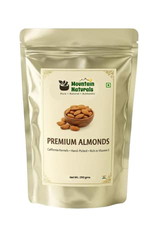 Mountain Naturals Premium Almonds 250 g