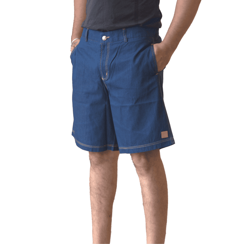 Johnny Gorkha Men's Denim Shorts | 100% Cotton Fabric