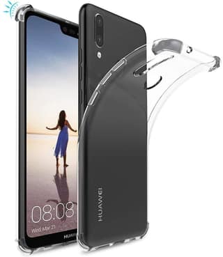 TIYA Case Clear for Huawei P20 lite TPU Four Corners Cover Transparent Soft