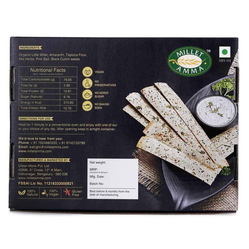 Millet Lavash (Glutenfree) view 2