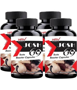 HMV Herbals JOSH 69 Power Booster For Men Herbal Capsule 120 no.s Pack Of 4