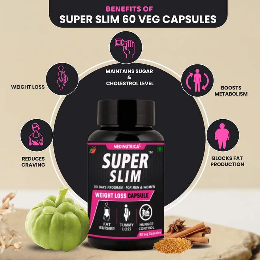 Medinutrica Advanced Weight Loss Formula 500 mg Support Weight Loss & BMI Reduction - 60 Capsules view 2
