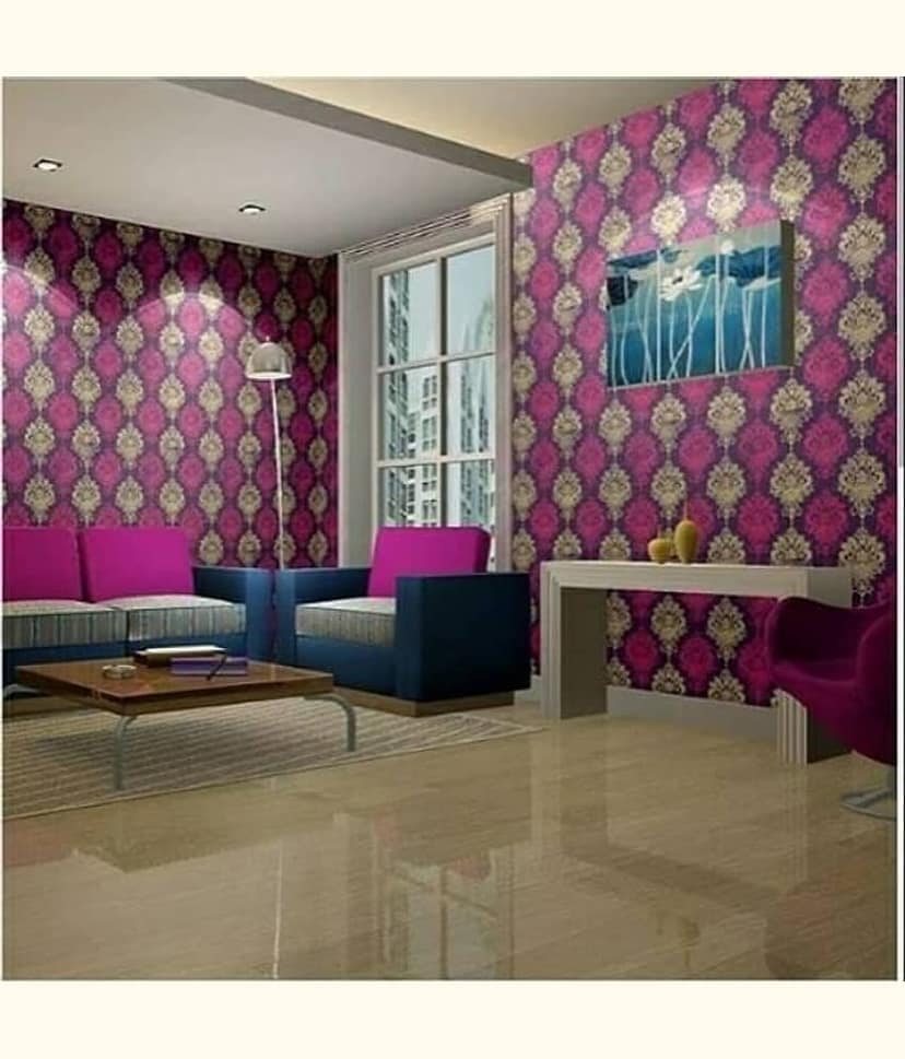 Jaamso Royals Abstract Wallpaper ( 45 x 200 ) cm ( Pack of 1 ) view 2