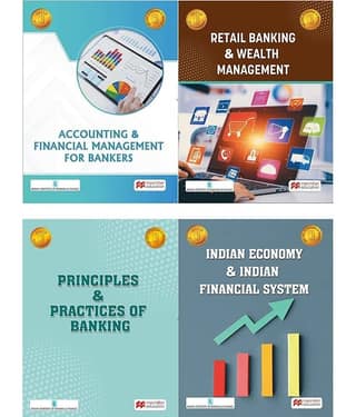 JAIIB - IIBF - New 2023 Syllabus - Set of 4 Books by Macmillan - PPB + Accounting & Finance + Retail Banking + Indian Economy & Indian Financial
