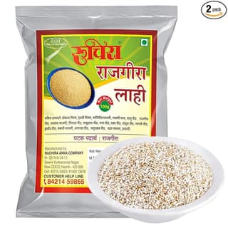 Ruchira Rajgira Lahi 100 Gram Pack of 2 Gluten Free Protein Rich Snack