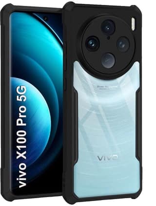 PLUGTECH Slim Shockproof Case | Matte Black Soft | Drop Protection | Precise Cutouts | Premium Mobile Cover for Vivo X100 Pro