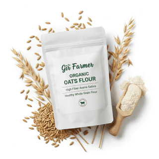 Organic Oats Flour | High Fiber Avena Sativa Healthy Whole Grain Flour