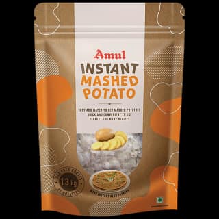 Amul Instant Mashed Potato - Quick & Convenient, For Aloo Paratha, Pav Bhaji, Cutlets, 200 G Pouch