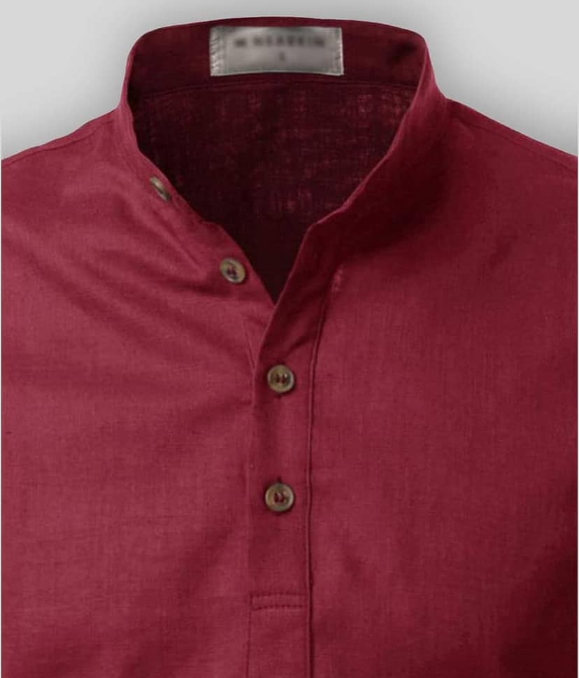 Life Roads - Sky Blue Cotton Men's Shirt Style Kurta ( Pack of 1 ) view 2